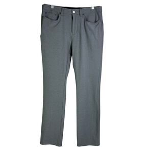 Greg Norman Golf Pants Mens 32x32 Heather Gray Relaxed Fit Straight Leg Mid-Rise